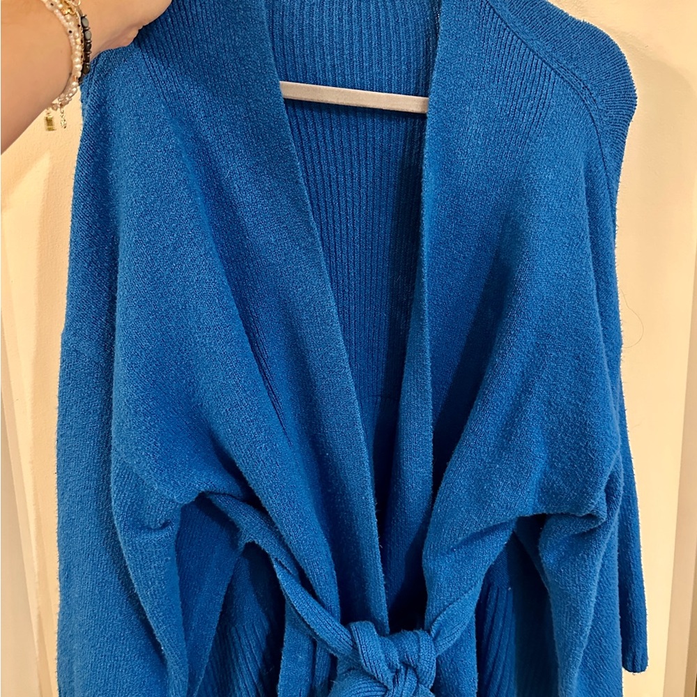 Anthropologie Vibrant Blue Cardigan